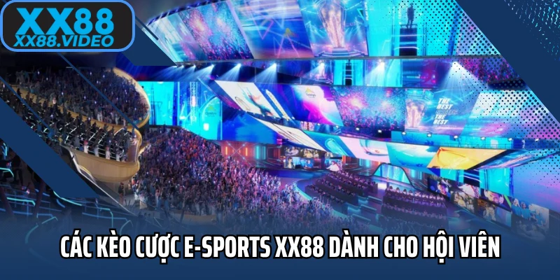 Các kèo cược E-sports XX88 dành cho hội viên 